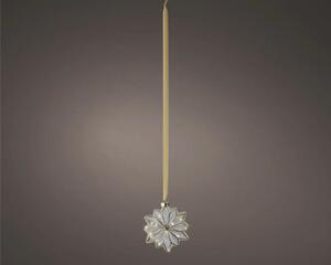 Floare cu 15 micro LED-uri Lumineo 19 cm alb cald