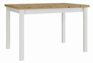 Masă Victorville 125Stejar artizan, Alb, 8x8x12cm, ExtensieExtensie, PAL laminat, Lemn