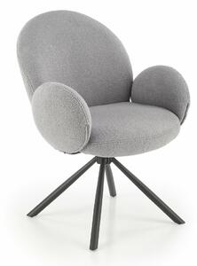 Scaun Houston 1527Gri, Negru, 9x6x6cm, Tapiterie, Metalic