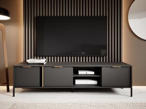 Comodă TV Velsoru 105Auriu, Antracit, 20x5x4cm