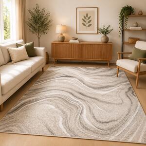 Covor Modern, Elma EL013, Bej, Diverse Dimensiuni, 1300 gr mp