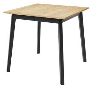 Masă Edmond 109Negru, Stejar Craft auriu, 8x9x9cm, ExtensieExtensie, PAL laminat, Lemn