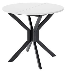Masă Edmond 111Negru, Alb, 8cm, ExtensieExtensie, PAL laminat, Metal