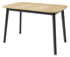 Masă Edmond 110Negru, Stejar Craft auriu, 8x8x13cm, ExtensieExtensie, PAL laminat, Lemn