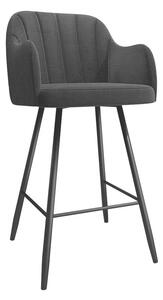 Scaun bar Comfivo Anser INegru, 11x4x6cm, Tapiterie, Metalic