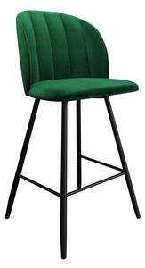 Scaun bar Comfivo Anser IINegru, Verde, 11x4x6cm, Tapiterie, Metalic
