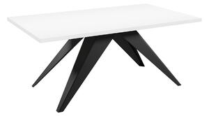 Masă Oswego 113Negru, Alb, 8x8x14cm, ExtensieExtensie, PAL laminat, Metal