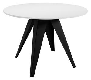 Masă Oswego 114Negru, Alb, 8cm, ExtensieExtensie, PAL laminat, Metal