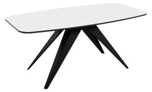 Masă Oswego 115Negru, Alb, 8x8x16cm, ExtensieExtensie, PAL laminat, Metal