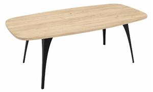 Măsuță de cafea Oswego 125Negru, Stejar Craft auriu, 5x6x12cm, PAL laminat, Unghiular