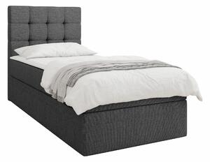 Pat boxspring Comfivo Osculum IIBoxspring, Single, Gri inchis, 80x200, Tapiterie, Somiera patSomiera pat, 8x21x11cm