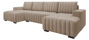 Colțar Columbus 232, Funcția de dormit, Spațiu de depozitare, 310x140x85cm, 139 kg, Picioare: Lemn