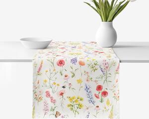 Goldea napron de masă decorativ valencia - pajiște înflorită 35x120 cm