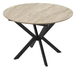Masa extensibila bucatarie/living rotunda 110 *110 cm Travertin,Dia