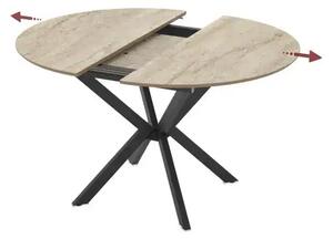 Masa extensibila bucatarie/living rotunda 110 *110 cm Travertin,Dia