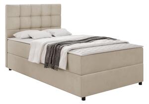 Pat boxspring Sanford 107Boxspring, Single, Crem, 90x200, Tapiterie, Somiera patSomiera pat, 9x21x11cm