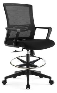 ErgoDynamic Emma Black scaun inalt de birou cu suport picioare si roti cu franare la presiune!!