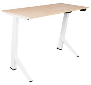 TerrA2Y WHITE-Birou reglabil electric cadru in Y, alb