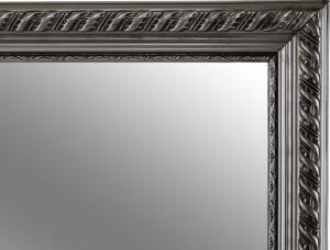 KONDELA Oglindă, ramă din lemn în culoarea argintie, MALKIA TYP 5
