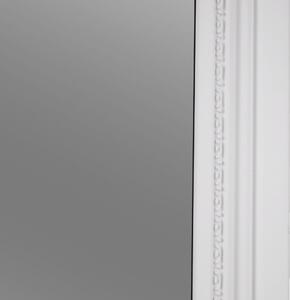 KONDELA Oglindă, ramă din lemn în culoarea albă, MALKIA TYP 8