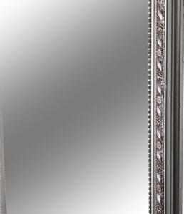 KONDELA Oglindă, ramă argintie din lemn, MALKIA TYP 3