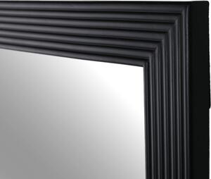 KONDELA Oglindă cu ramă în culoare neagră, MALKIA TYP 1