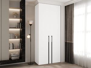 Dulap Hartford 569Negru, Alb, 25x10x4cm, Uși dulapUși dulap: Cu balamale