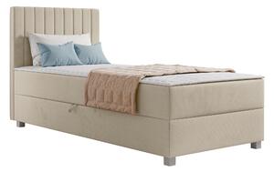 Pat boxspring SoralBoxspring, Single, Crem, 90x200, Tapiterie, Somiera patSomiera pat, 9x21x11cm