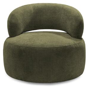 Fotoliu MOON, rotativ, suport lombar, 65x85x75 cm, Verde-Olive-Eden