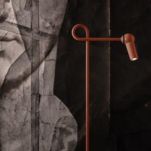 Kdln Lampadar LED Bird, roșu, 126 cm, metal, dimabil, reglabil, Roșu, Camera de zi / sufragerie, Metal