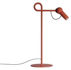 Kdln Lampă de masă LED Bird, roșu, 48 cm, metal, dimabilă, reglabil, Roșu, Camera de zi / sufragerie, Metal