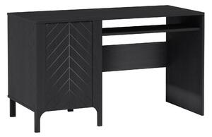 Birou Mavtoru 108Cu un raft pentru tastatură, Cu ușă, 8x14x6cm, Negru