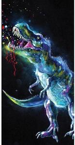 Prosop de baie pentru copii cu imprimeu - Dinozaur | 70 x 140 cm