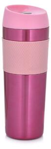 Cana termos 450ml, roz, Metalic