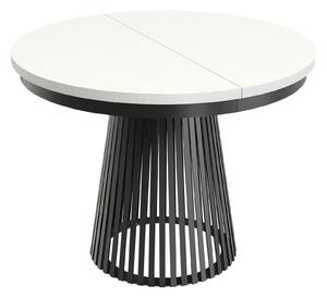 Masă Stanton 151Alb, Negru, 8x18cm, ExtensieExtensie, PAL laminat, Metal