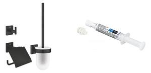 Set set de accesorii 3 în 1 Grohe Start Cube 411232430, adeziv Grohe QuickGlue 41127000
