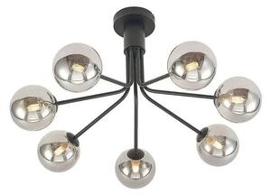 Wynina 7 Plafonieră Black/Smoke - Lucande