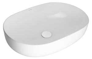 Oltens Hamnes lavoar 60.5x41.5 cm ovale de blat alb luciu 40320000