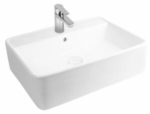Oltens Duve lavoar 58x45 cm dreptunghiular clasică-de blat alb luciu 41812000