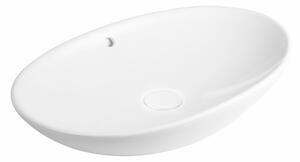 Oltens Sogne lavoar 63x42 cm ovale de blat alb luciu 40310000