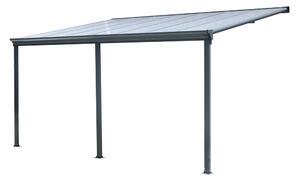Copertină de terasă din aluminiu San Diego 3 x 4,3 CoverTech antracit
