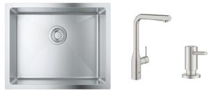 Set baterie bucătărie Grohe Essence 30270DC0, chiuveta din otel Grohe K700 31574SD1, 40535DC0