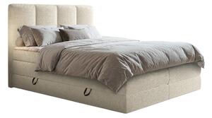 Pat boxspring ComfiDream CaelionDublu, Boxspring, Crem, 160x200, Tapiterie, Somiera patSomiera pat, 17x21x12cm