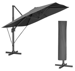 Umbrela de terasa Songmics Gri 300x300x260 cm