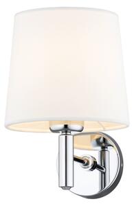 Brilagi - Aplică de perete MONTE 1xE27/15W/230V crem/crom lucios