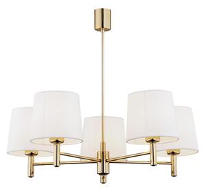 Brilagi - Candelabru cu tijă MONTE 5xE27/15W/230V crem/auriu