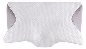 Pernă ergonomică din spumă cu memorie alb-gri 60 x 35 cm