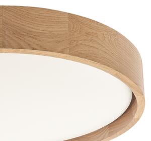 Brilagi - Plafonieră LED MANAROLA PLAIN, 24W, 230V, 3000K, diam. 41 cm, stejar