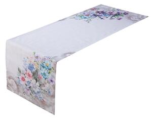 Traversă de masă cu imprimeu ÎNFLORIRE FLORALĂ 45 x 140 cm
