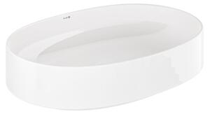 Kludi Resa O lavoar cu dop 60x40 cm ovale de blat alb luciu 58CW2043